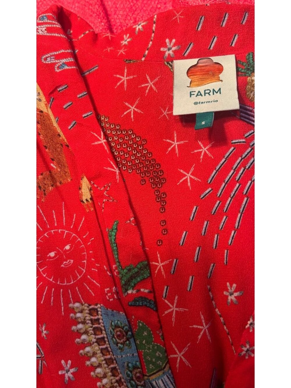 FARM Rio Red Printed Maxi Dress - Picture 13 of 13